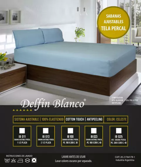 Sabana Ajustable Delfin Blanco en internet