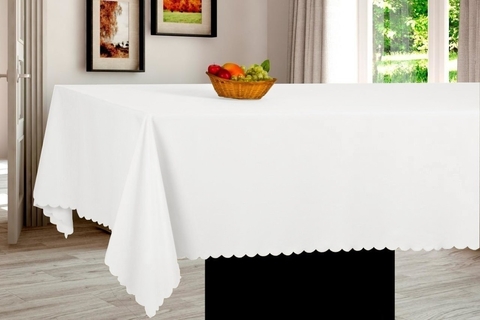 Mantel Rectangular Delfin Blanco 150x300cm