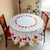 Mantel Redondo Estampado City Blanco en internet