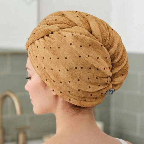 Turbante Cofia Baño ESTAMPADO - Blanco Galil