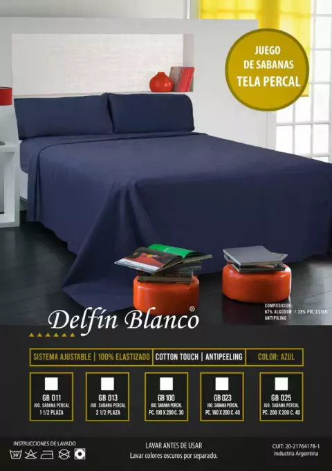 Juego de Sabanas Delfin Blanco - tienda online