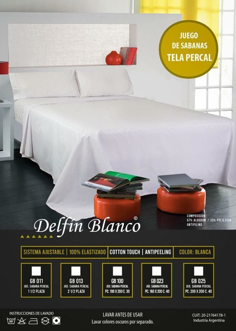 Juego de Sabanas Delfin Blanco