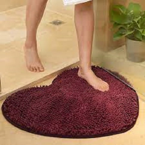 Alfombra Baño Shaggy CORAZON - comprar online