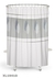 CORTINA BAÑO TEFLON CON ORGANZA - Blanco Galil