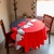 Mantel Redondo Estampado City Blanco