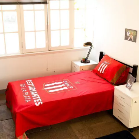 Juego Sabanas Futbol "City Blanco" ESTUDIANTES