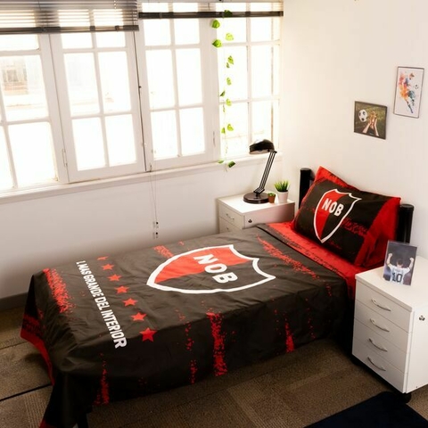 Juego Sabanas Futbol "City Blanco" NEWELLS OLD BOYS