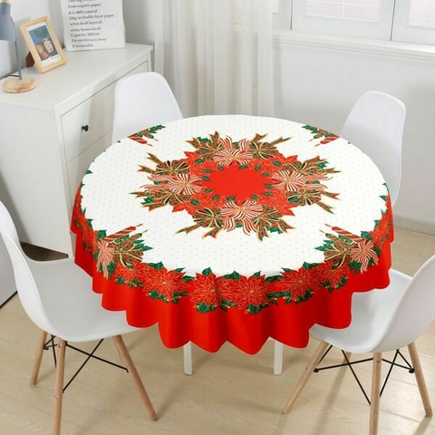 Mantel Estampado NAVIDEÑO Redondo