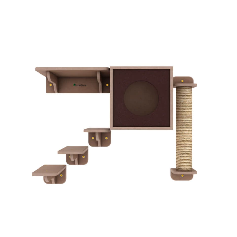 Conjunto Ragdoll de playground para gatos com 6 itens - Linha Ecológica La RoOteria - loja online