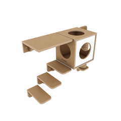 Conjunto Ragdoll de playground para gatos com 6 itens - Linha Ecológica La RoOteria na internet