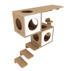 Conjunto Persa de playground para gatos com 7 itens - Linha Ecológica La RoOteria na internet