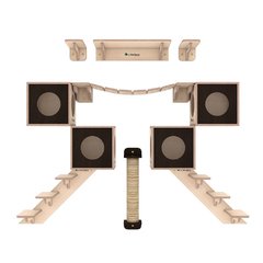Conjunto Senior de Playground para gatos com 11 itens - Linha Noblesse La RoOteria (SOB ENCOMENDA)
