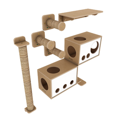 Conjunto Mainecoon de playground para gatos - Ecológica na internet