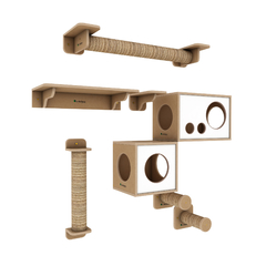 Conjunto Norueguês da Floresta de playground para gatos com 8 itens - Linha Ecológica La RoOteria - comprar online