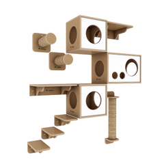 Conjunto Chartreux de playground para gatos com 11 itens - Linha Ecológica La RoOteria - comprar online