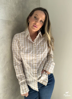 Camisa Quadrados Fem - comprar online
