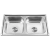 Bacha De Cocina Doble Pileta Acero Inoxidable 78cm - Grifería Acero Inox - BH20-GR1 en internet