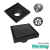 Rejilla Baño Acero Inoxidable 10x10cm Negra - B56N