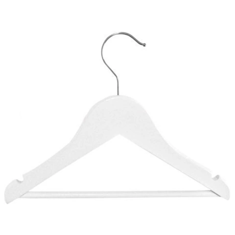 Percha de Madera para Bebé en varios colores x 10 unidades - M2603 - Morshop Equipamientos