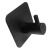 Perchero Inox adhesivo simple Negro - B4N - Morshop Equipamientos