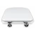 Asiento Tapa De Inodoro Madera Bari Herraje De Metal Premium Con Bisagra Metálica Cromada Blanco - AS2M - comprar online