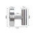 Perchero adhesivo extraible acero inoxidable Satinado - B114S - tienda online