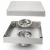 Rejilla Baño Acero Inoxidable 10x10cm - B56 - comprar online