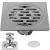 Rejilla Baño Acero Inoxidable 10x10cm - B58 - Morshop Equipamientos