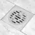 Rejilla Baño Acero Inoxidable 10x10cm - B58 - tienda online