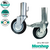 Ruedas para andamios tubulares 160mm Chapa Goma con freno- R5160F