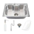 Imagen de Bacha Cocina Pileta Acero Inox 60cms Dispenser + Canasto- BH4C