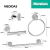Kit de accesorios Baño Acero Inoxidable Cromado x 4 -B71CR - comprar online
