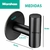 Perchero adhesivo acero inoxidable Negro - B76N - comprar online