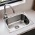 Bacha Cocina Pileta Acero Inox 55x45cms + Grifería Acero Inox - BH5-GR1 - comprar online