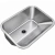 Bacha Pileta Lavadero Acero Inox 55x45cms - BH6 - Morshop Equipamientos