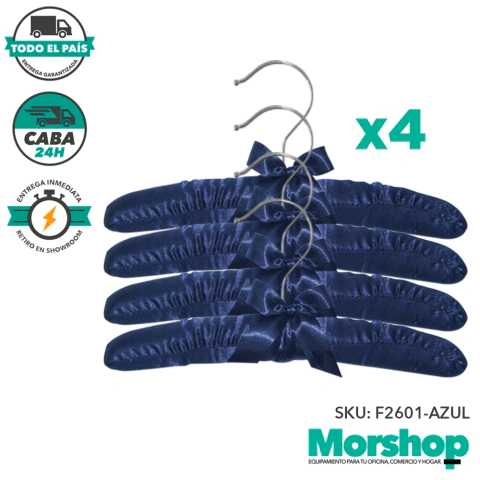Perchas Forradas para Bebes Pack x 4 - F2601 - Morshop Equipamientos