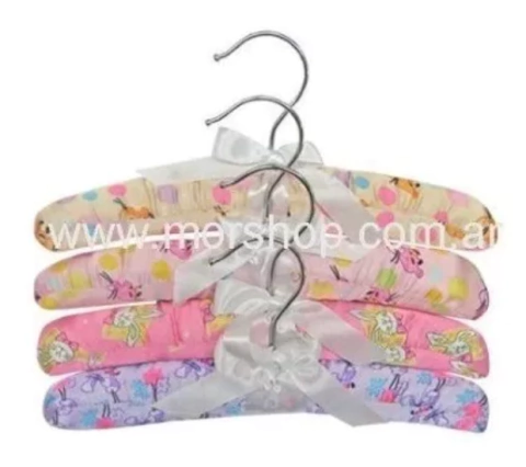 Perchas Forradas para Niños Pack x 4 - F3204 en internet