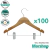 Percha de Madera para Niño con Broche x 100 - M3206
