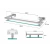 Estante Vidrio Templado + Acero Inox - B86CR - Morshop Equipamientos