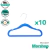 Perchas Infantiles Slim Terciopelo Pack x 10 - AC07 - comprar online