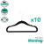 Perchas Infantiles Slim Terciopelo Pack x 10 - AC07 - comprar online