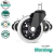 5 Ruedas Premium para Silla De Oficina o Sillon Gamer - R04X5