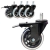 5 Ruedas Premium para Silla De Oficina o Sillon Gamer (2 con freno) - R04X3+R04FX2 - comprar online