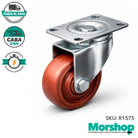 Rueda giratoria 75x32 para Temperaturas (-20° a 280°)
