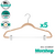 Perchas de Slim Terciopelo con Broches Pack x 5 - AC08 - Morshop Equipamientos