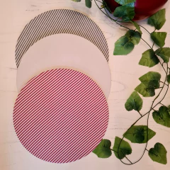 Pack x 4 Platos de Sitio + Funda - Navidad