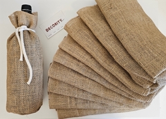Pack x 10 Fundas de Botella de arpillera - comprar online