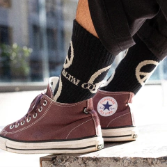 Meia Altai Preta Peace - comprar online