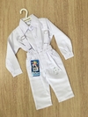 Conjunto Branco Masculino Completo - 6 a 9 meses