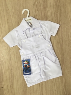 Conjunto Branco Masculino Completo - 3 a 6 meses e 6 a 9 meses